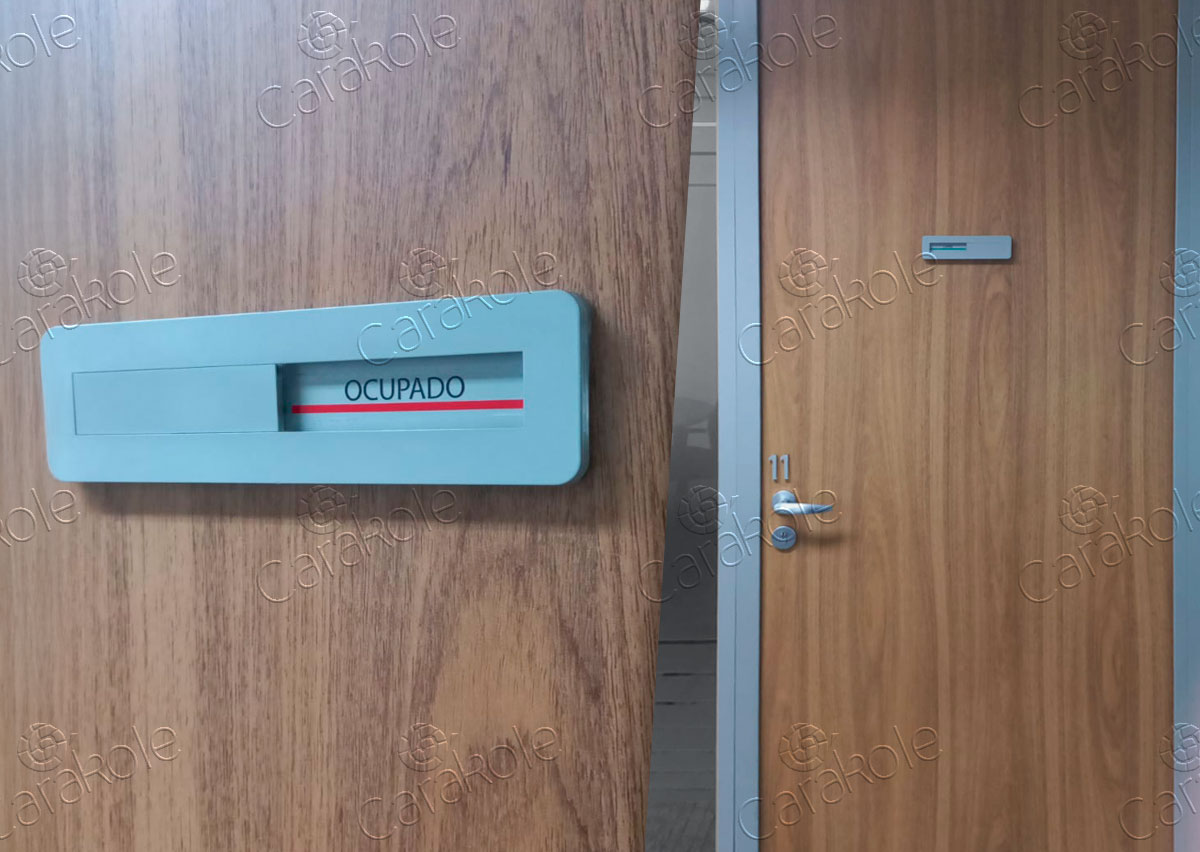 placa-reuniao placa livre-ocupado para sala de reunião